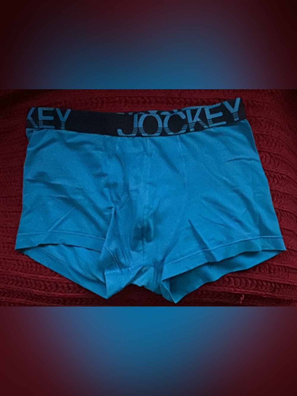 Jockey Men's Active Stretch Boxer Briefs in Ocean Depth